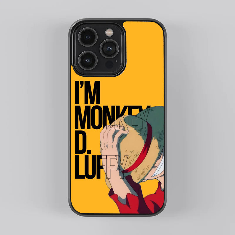 I'm Monkey D. Luffy Premium Glass Case