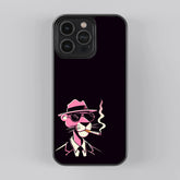 Smoking Pink Panther Premium Glass Case