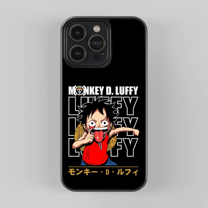 Monkey D Luffy Design Premium Glass Case