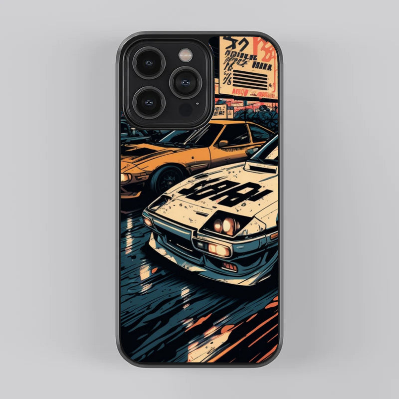 Racing glossy Car Premium Glass Case