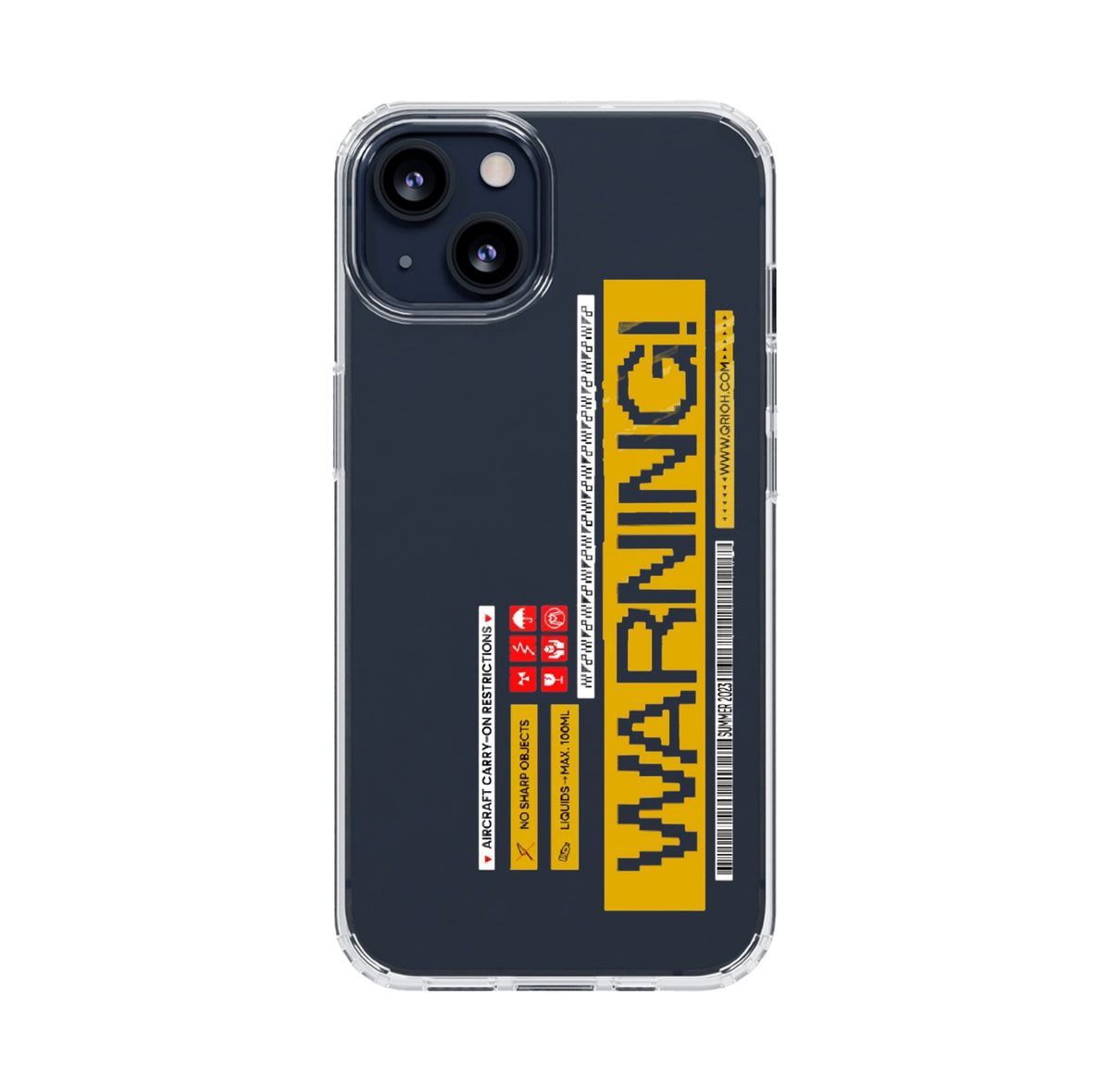 Warning Premium Transparent Case