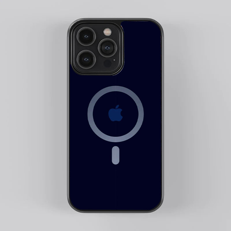 Apple Blue Design Premium Glass Case