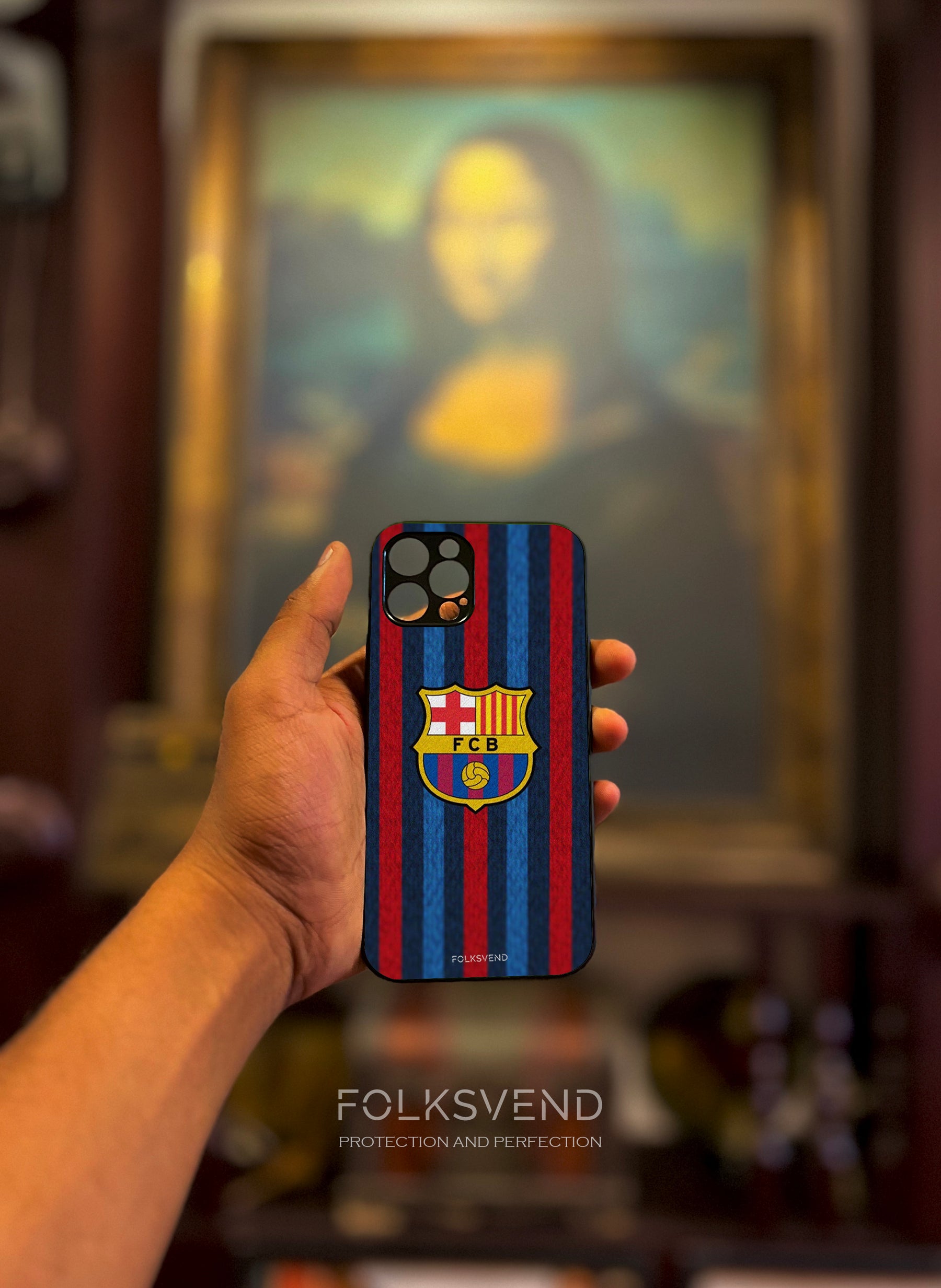 Barcelona stripes logo Premium Case