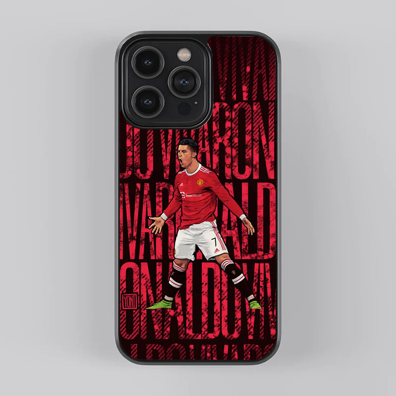 Cristiano Ronaldo Red Premium Glass Case