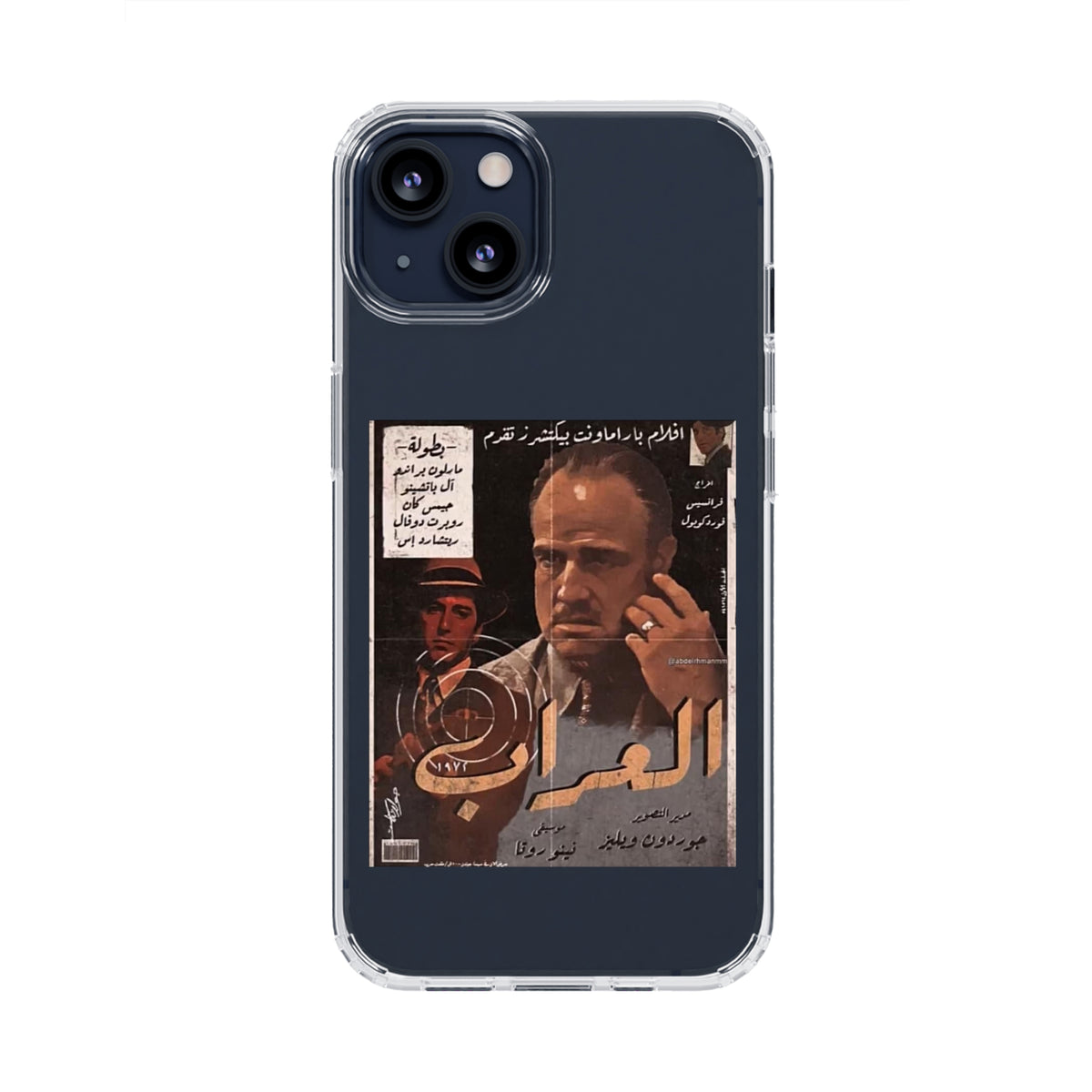 GodFather×Vintage Arabic Poster Premium Transparent Case