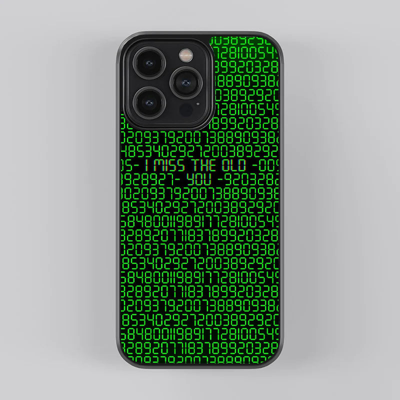 Green Binary Code Premium Glass Case