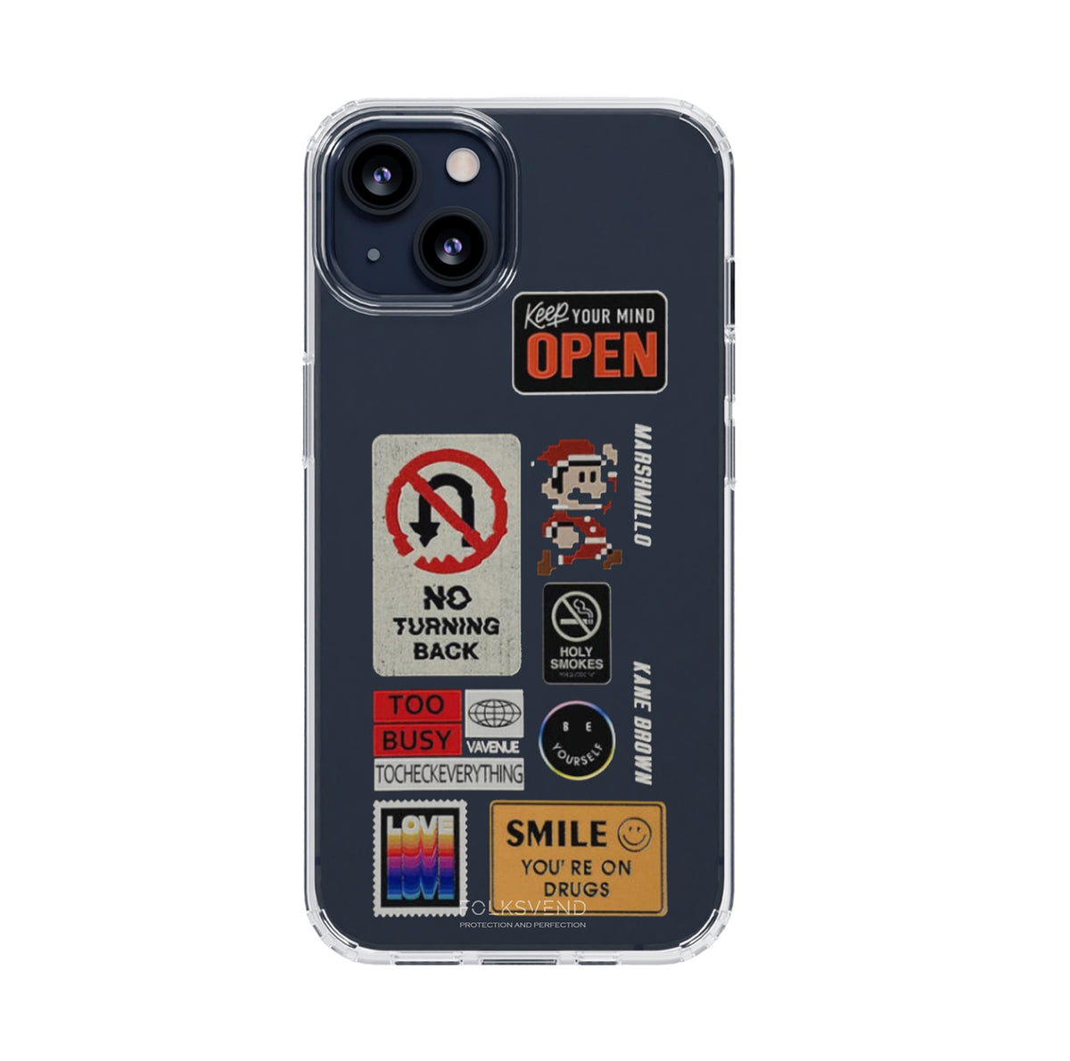 Keep In Mind Open Stickers Premium Transparent Case