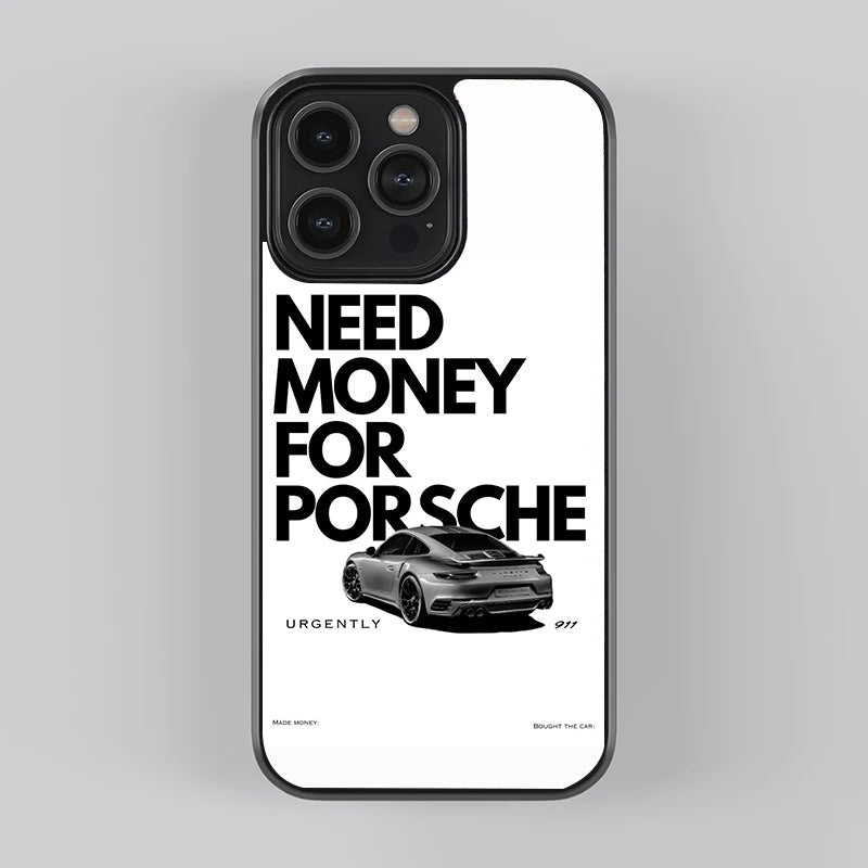 Need Money For Porsche White Premium Case