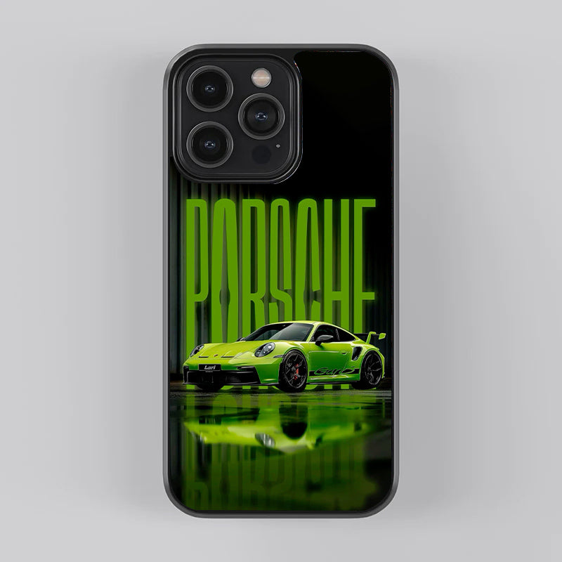 Porsche 911 GT3 RS in Green Premium Case