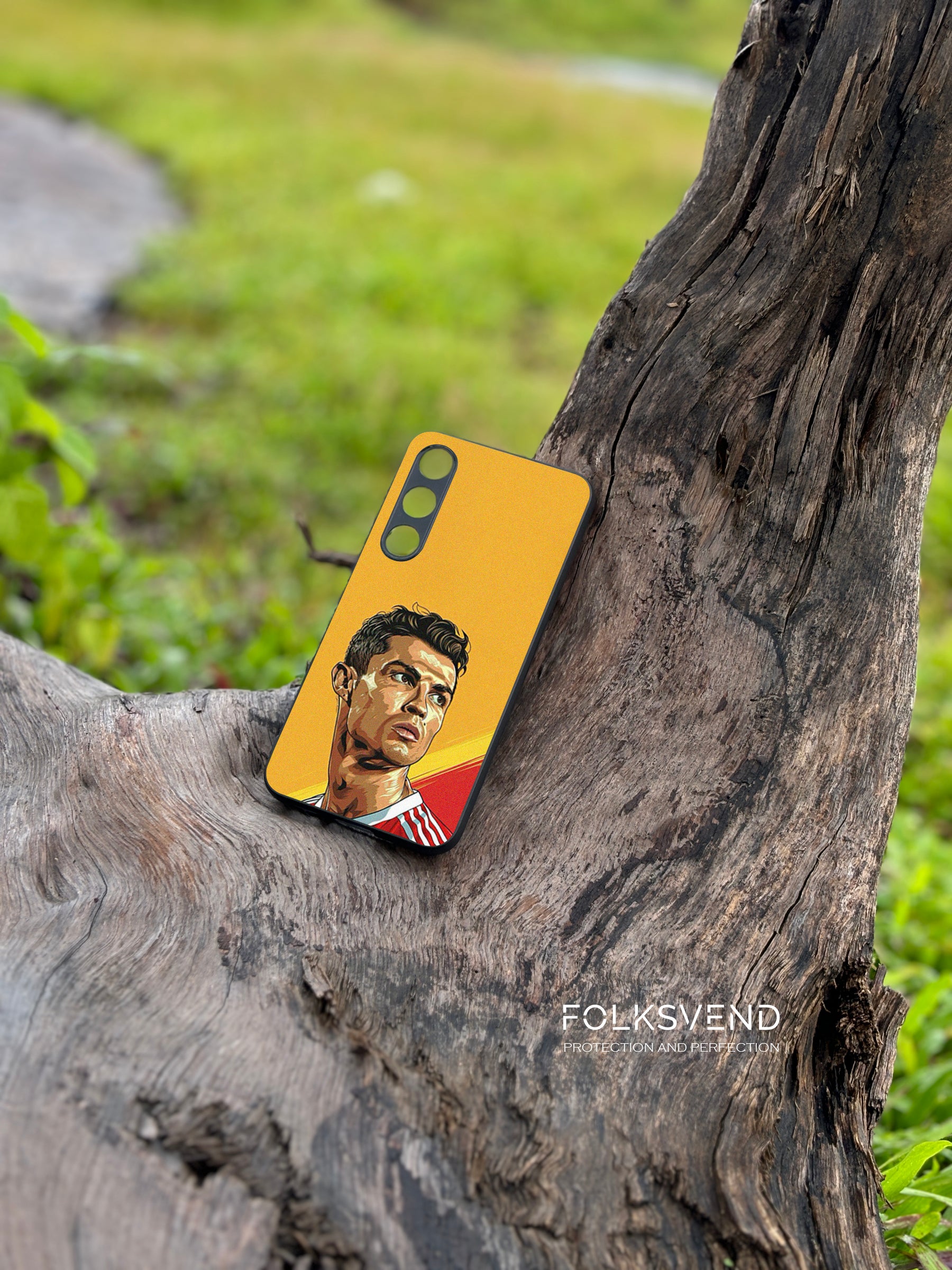 Ronaldo Yellow Bg Premium Case