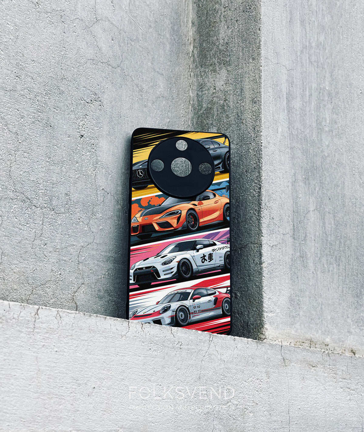 Supercars Art Premium Glass Case