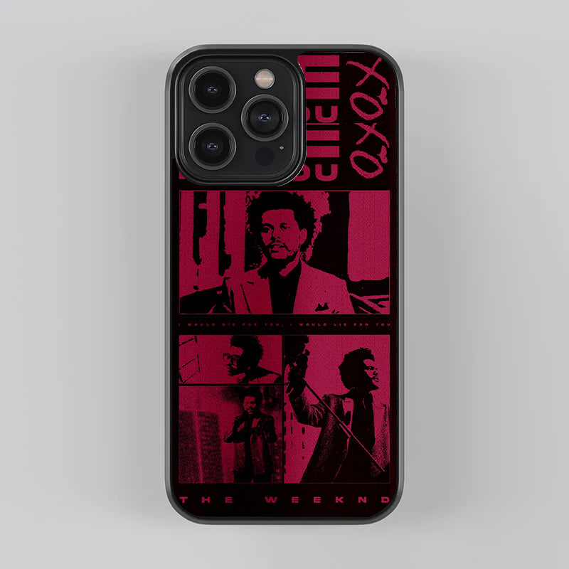 The Weeknd Red Poster Premium Case