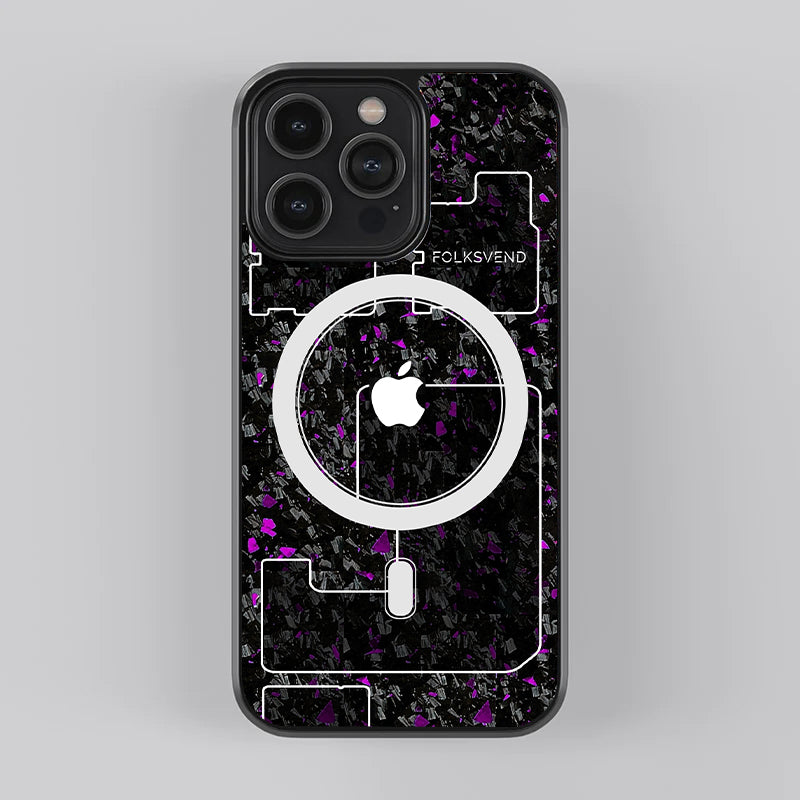 Carbon Fiber Fusion Series Purple for Android and Ios