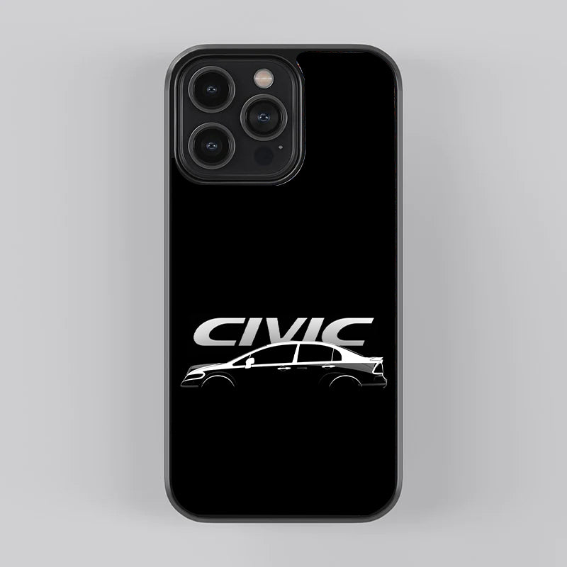 Civic in B/W Premium Case