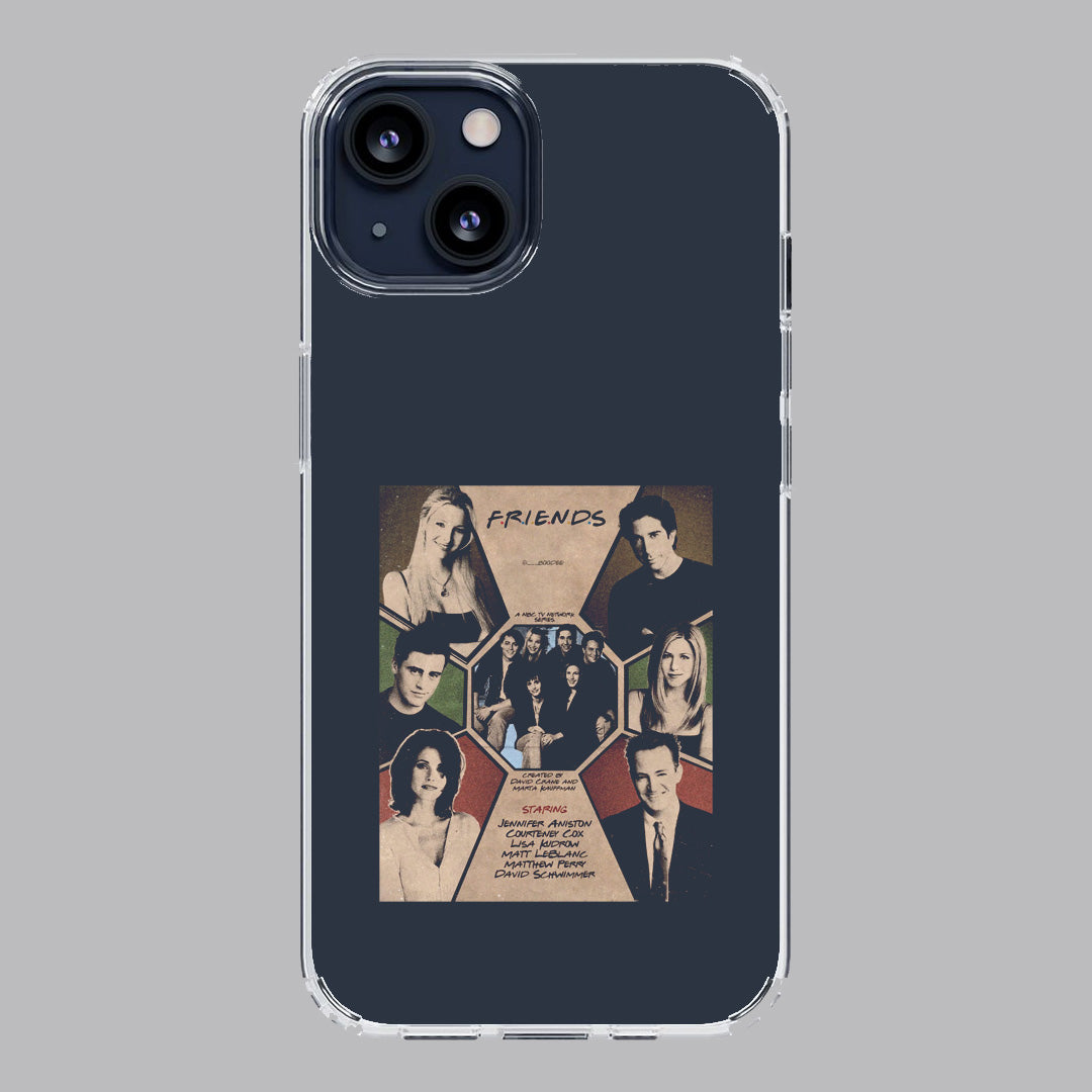 friends poloroid premium transparent case