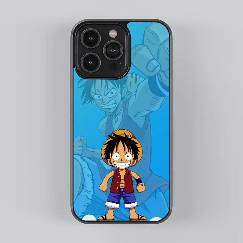 Luffy Kid Anime Premium Glass Case