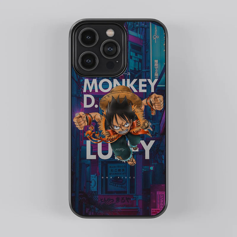 Monkey D Luffy Design Premium Glass Case