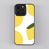 Abstract Lemon Premium Glass Case