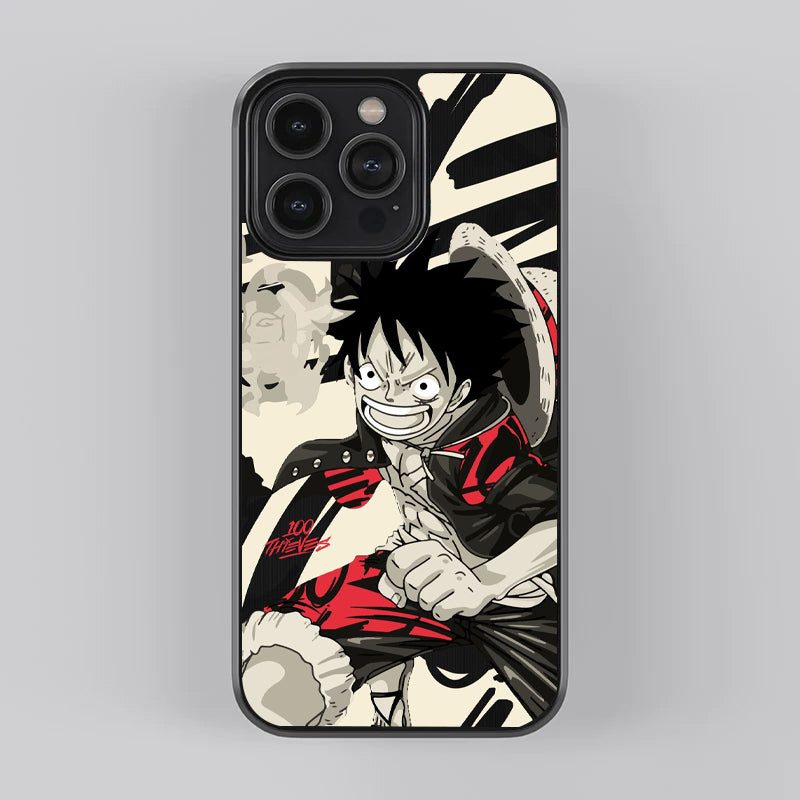 One Piece Luffy Zoro Sanji Premium Glass Case