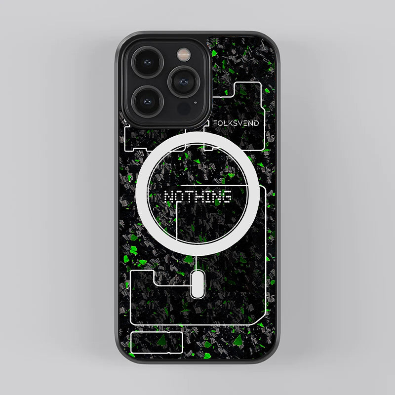 Carbon Fiber Fusion Series Green for Android and Ios