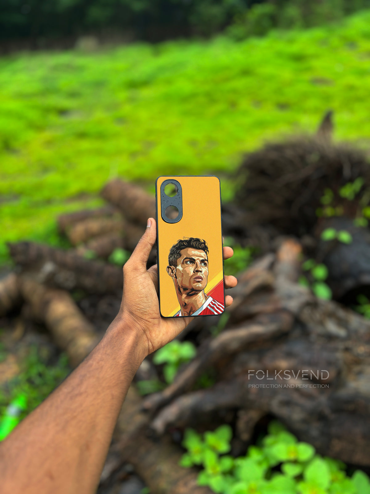 Ronaldo Yellow Bg Premium Case