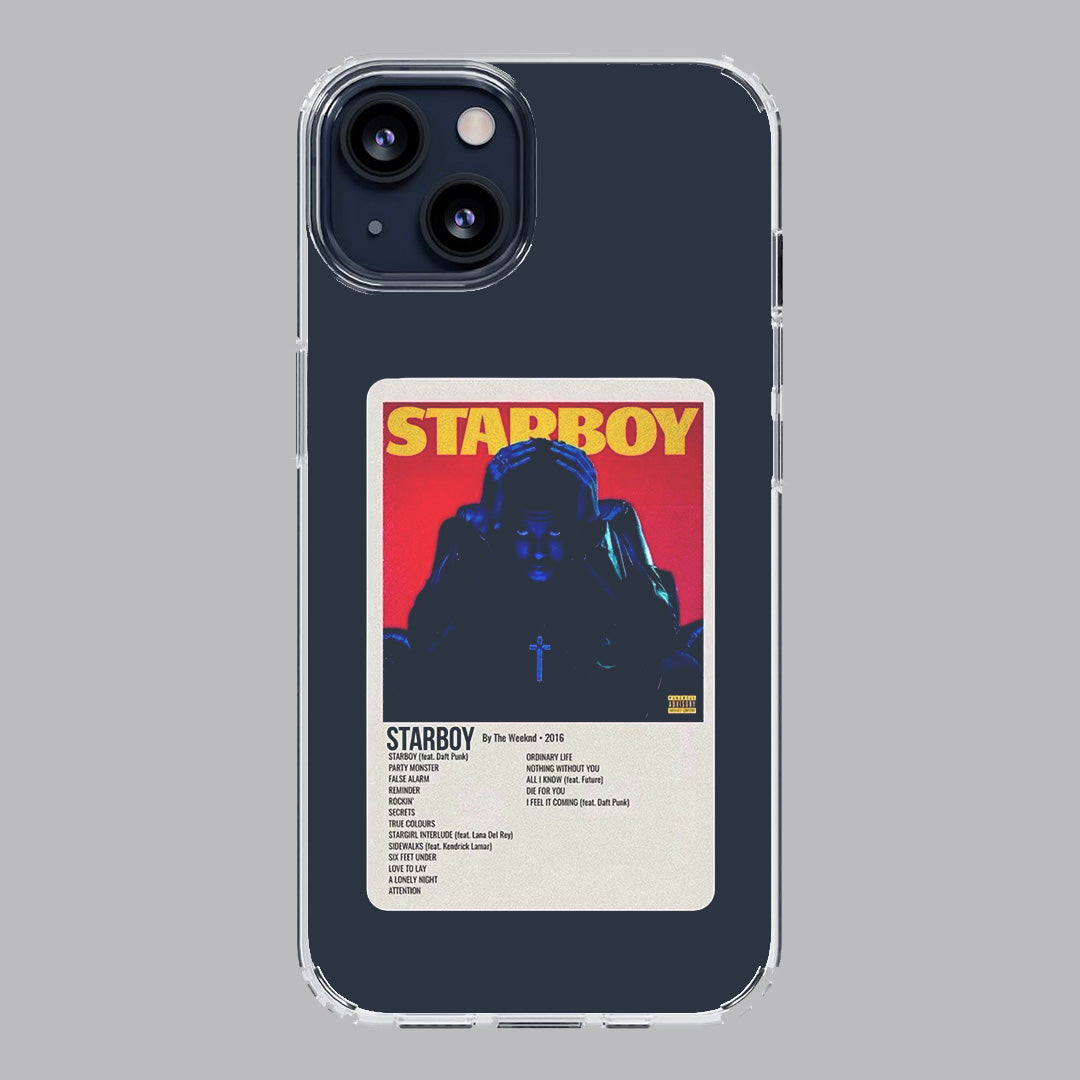 weeknd starboy poloroid premium transparent case