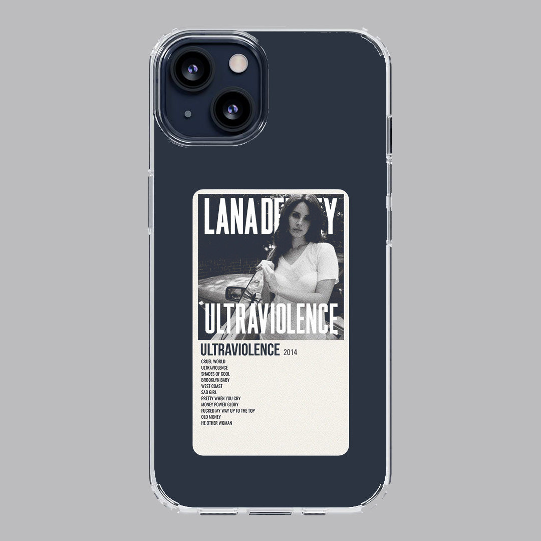 lana del rey ultraviolence  poloroid premium transparent case